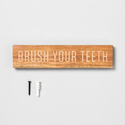 Brush Your Teeth Bathroom Wall Art - Hearth & Hand™ with Magnolia