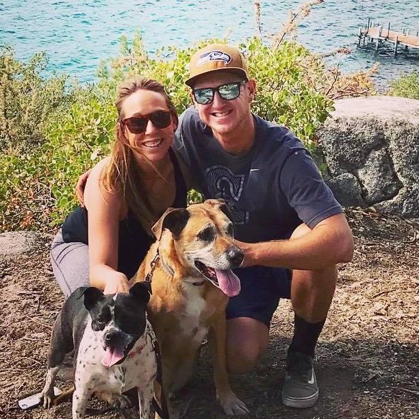 Hiking with KC's parents to Monkey Rock in Tahoe: 2018