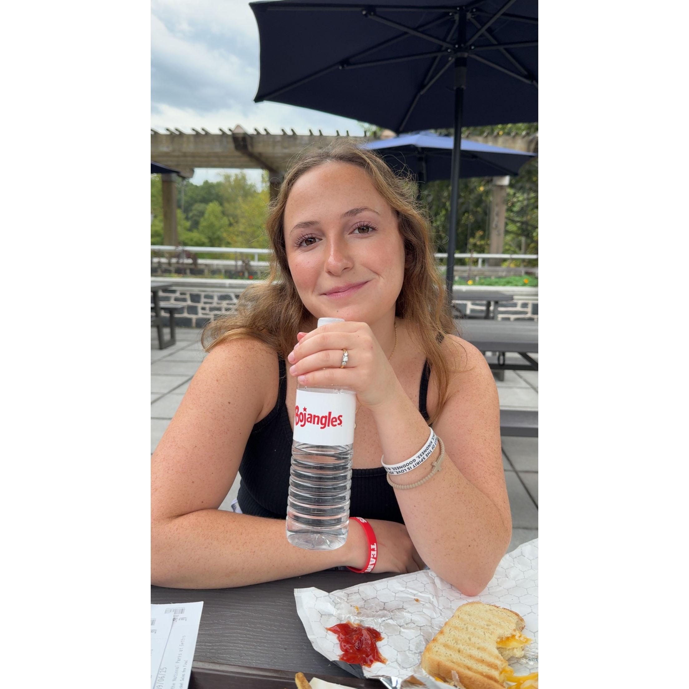 Lunch date in Gettysburg, PA. Engagement trip day 3.