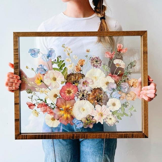 Volakk Floating Frame 16x20 Double Glass Shadow Box Frame 12x18 Floating Picture Frames 16x20 Shadow Box Frame Floater Frame 20x24 Floating Frames For Pressed Flowers