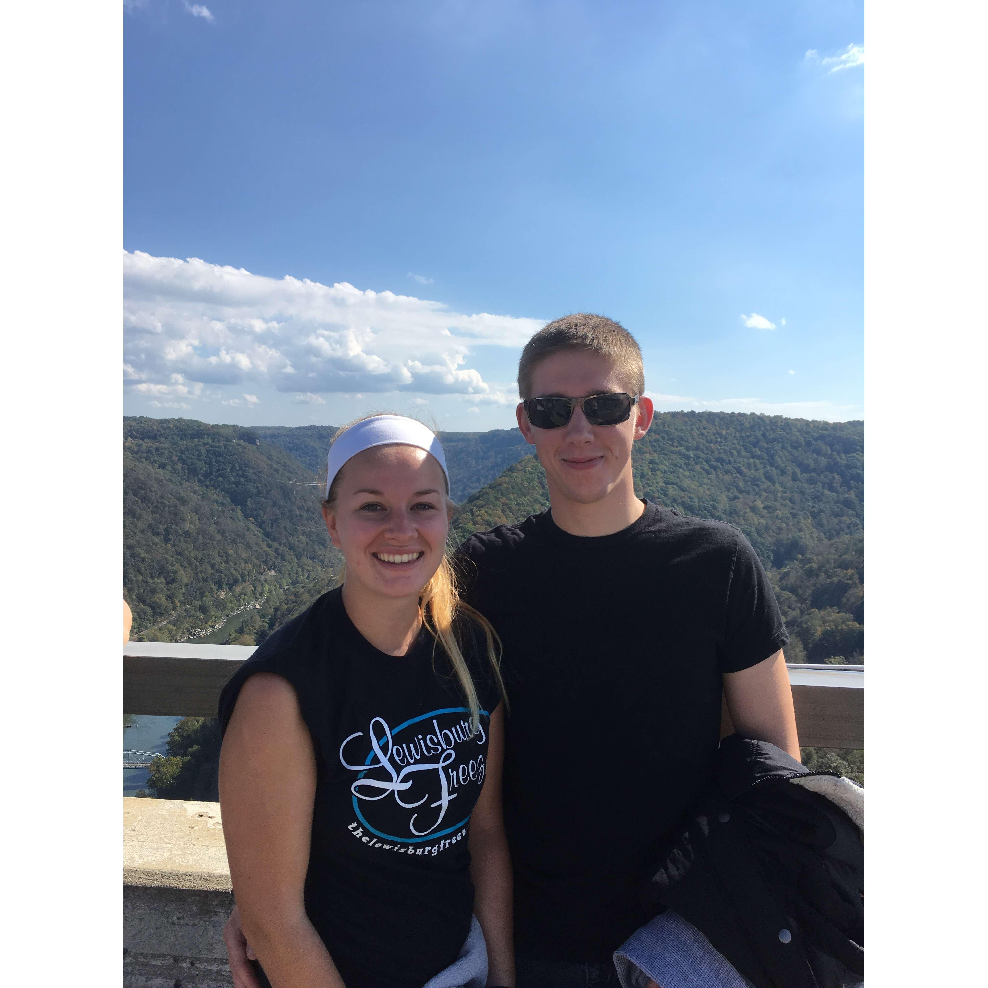 Our first time accidentally attending Bridge Day at the New River Gorge Bridge.