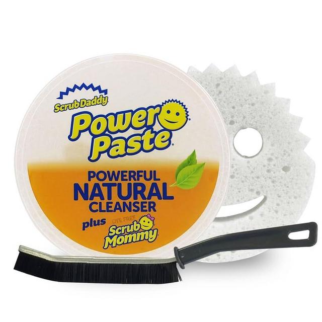 Extra Mile at Home Power Paste Natural Cleaner Bundle, Includes Power Paste With Flexible Brush for Hard to Reach Cleaning Projects