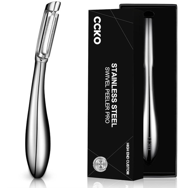 Vegetable Peeler for Kitchen Ultra Sharp Potato Peeler, 10-Year No-Rust Fruit & Veggie Peeler, Potato Peeler Hand, Premium Potato Peeler Stainless Steel I-Peeler for Apple Carrot Cucumber