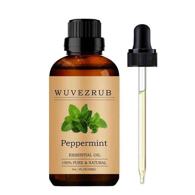 Wuvezrub Peppermint Essential Oils Organic, 30ML Pure and Natural Peppermint Essential Oil for Aromatherapy Diffuser - Peppermint /1 Fl Oz