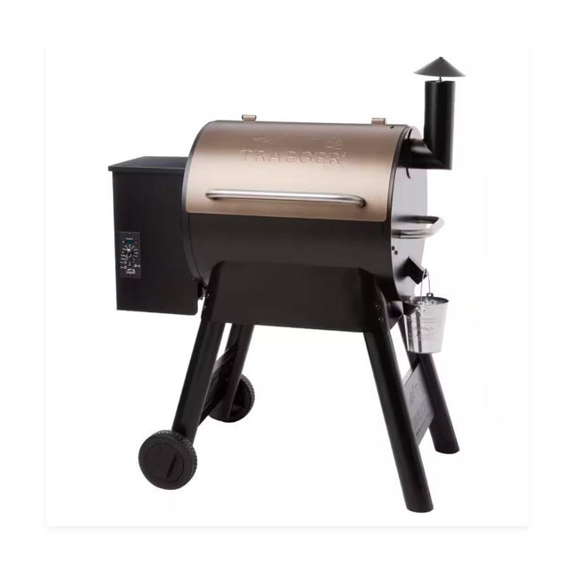 Pro Series 22-Pellet Grill and Smoker in Bronze