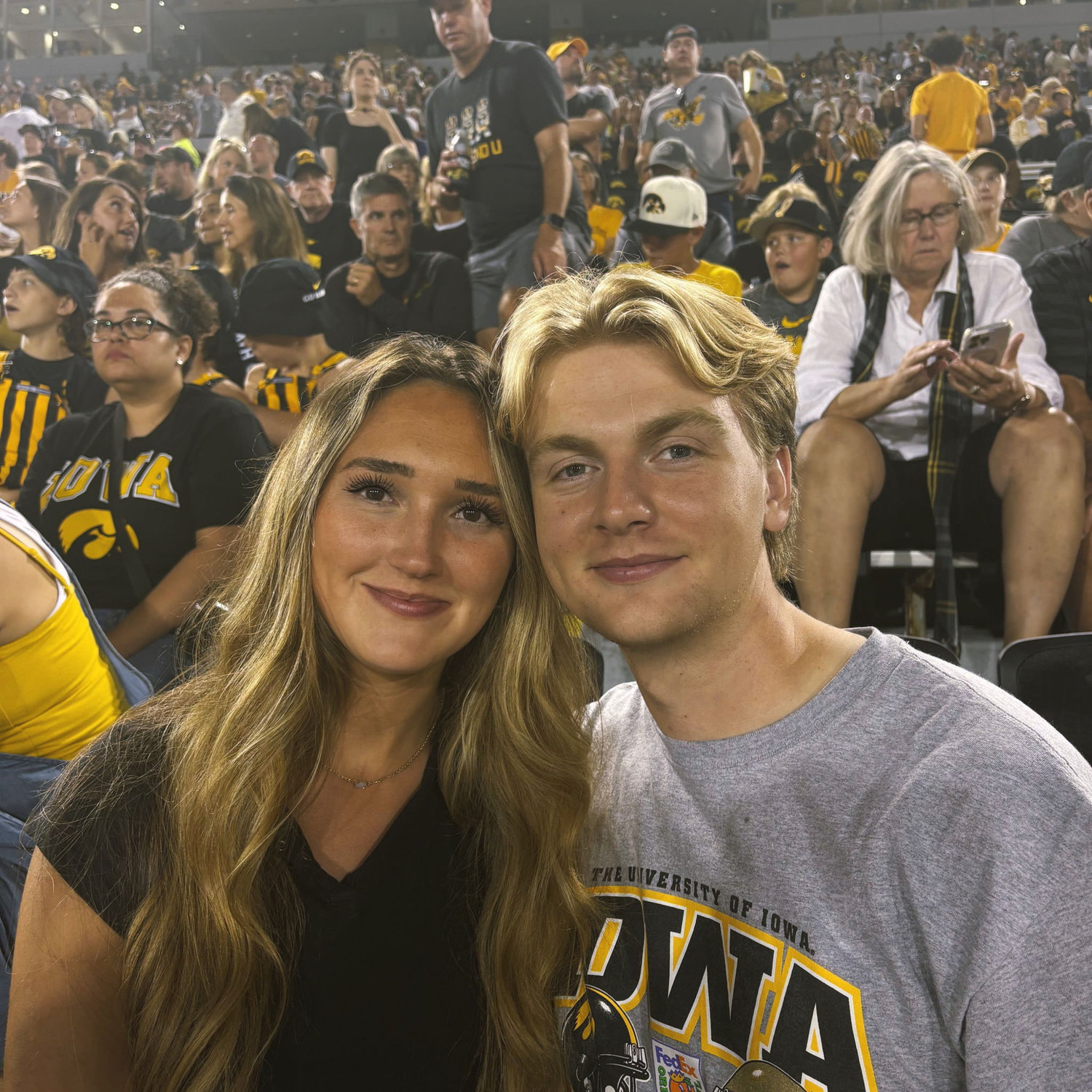Our first football pic together.