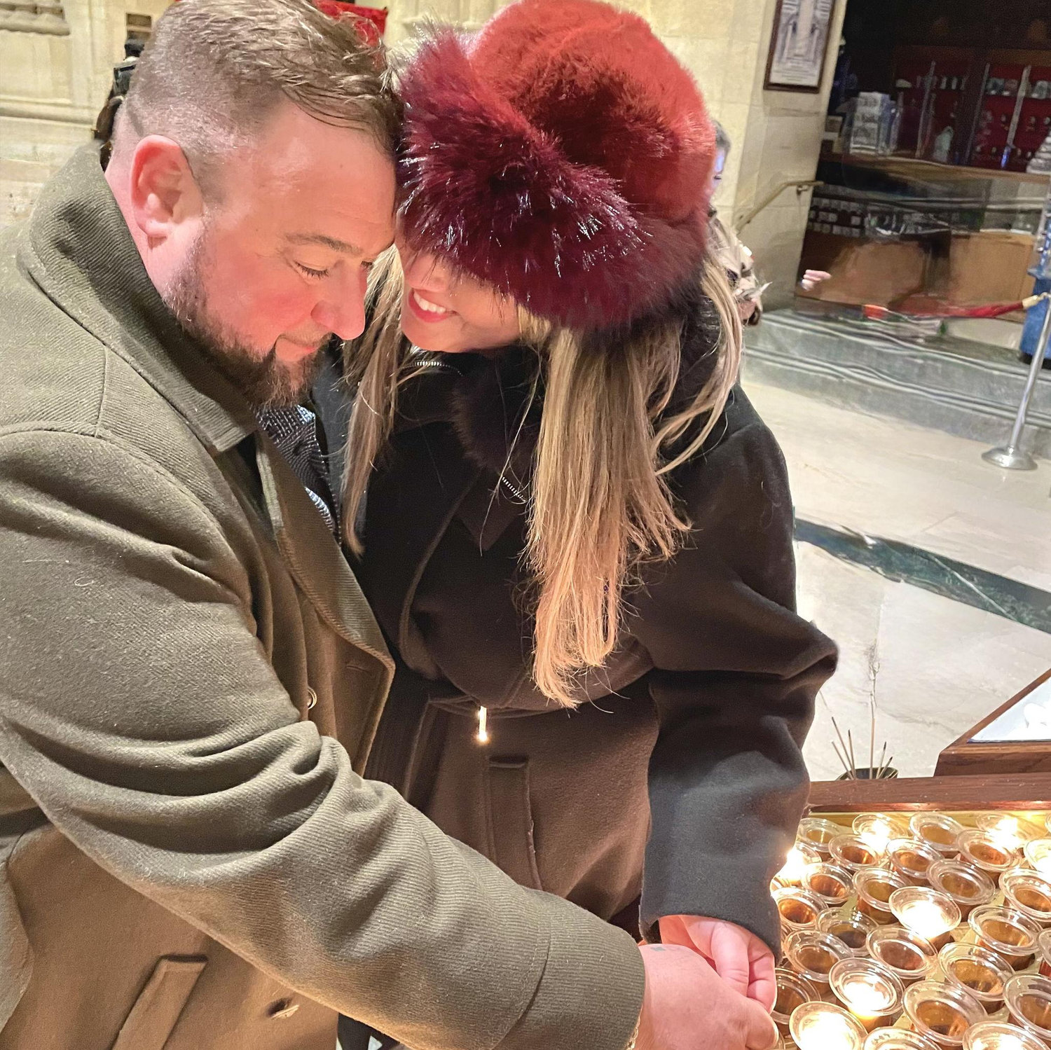 Immediately after our engagement, we lit a candle at St. Patrick’s Cathedral in NYC to bless and celebrate the beginning of this special chapter.