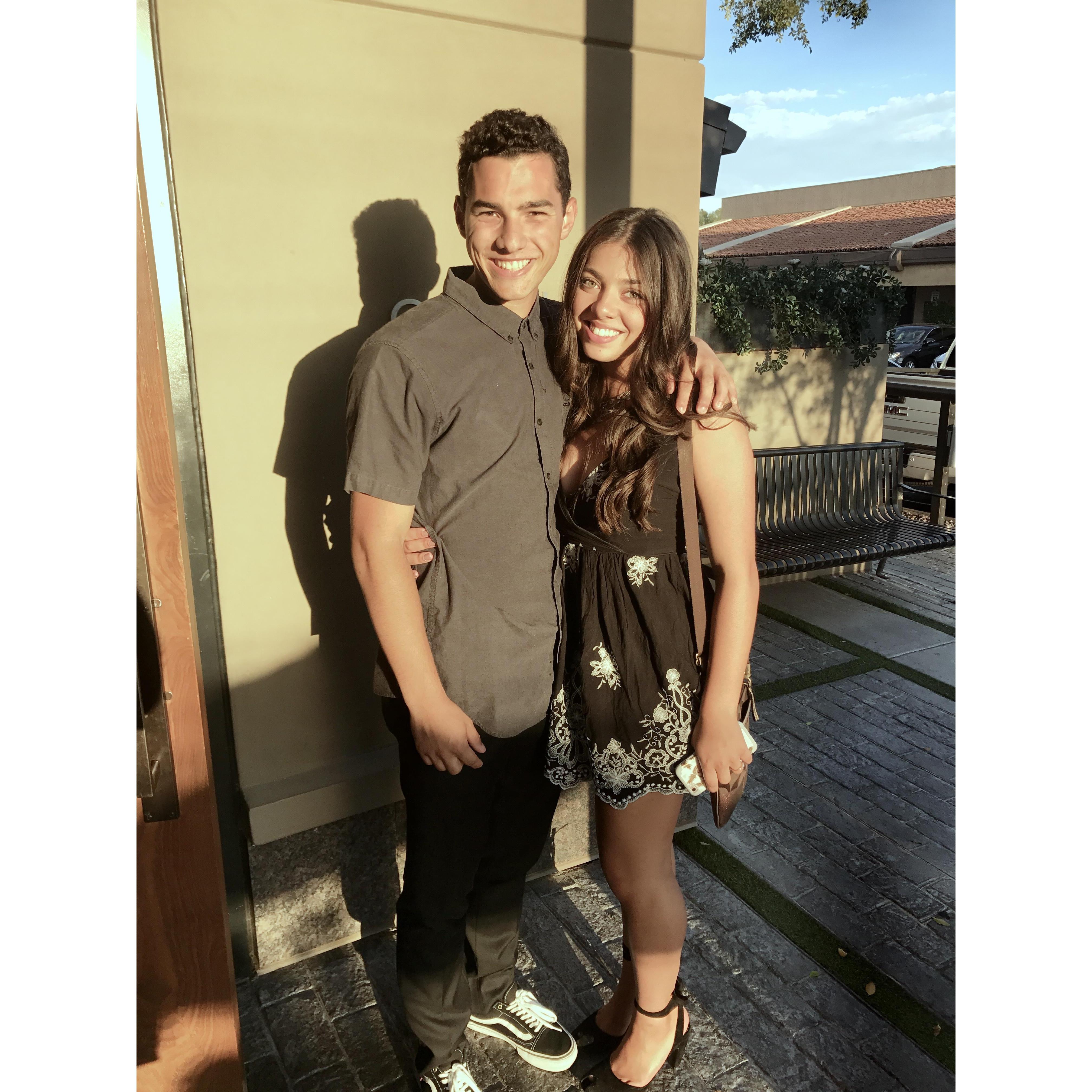 Our annual Steak 44 date to start the school year in Arizona! This was Freshman year!