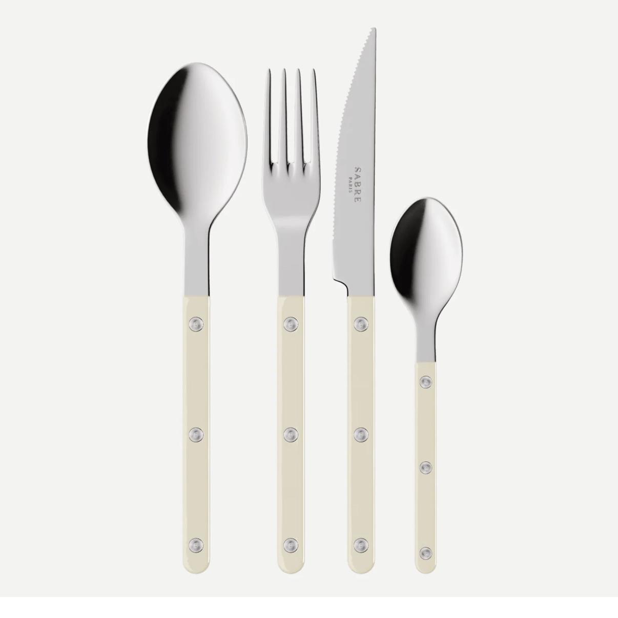 Bistrot Solid, Ivory - 24 pieces cutlery set