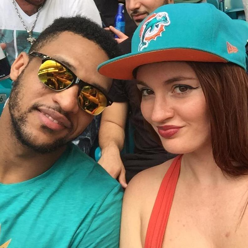 Dolphins game (rare occasion when they won!).