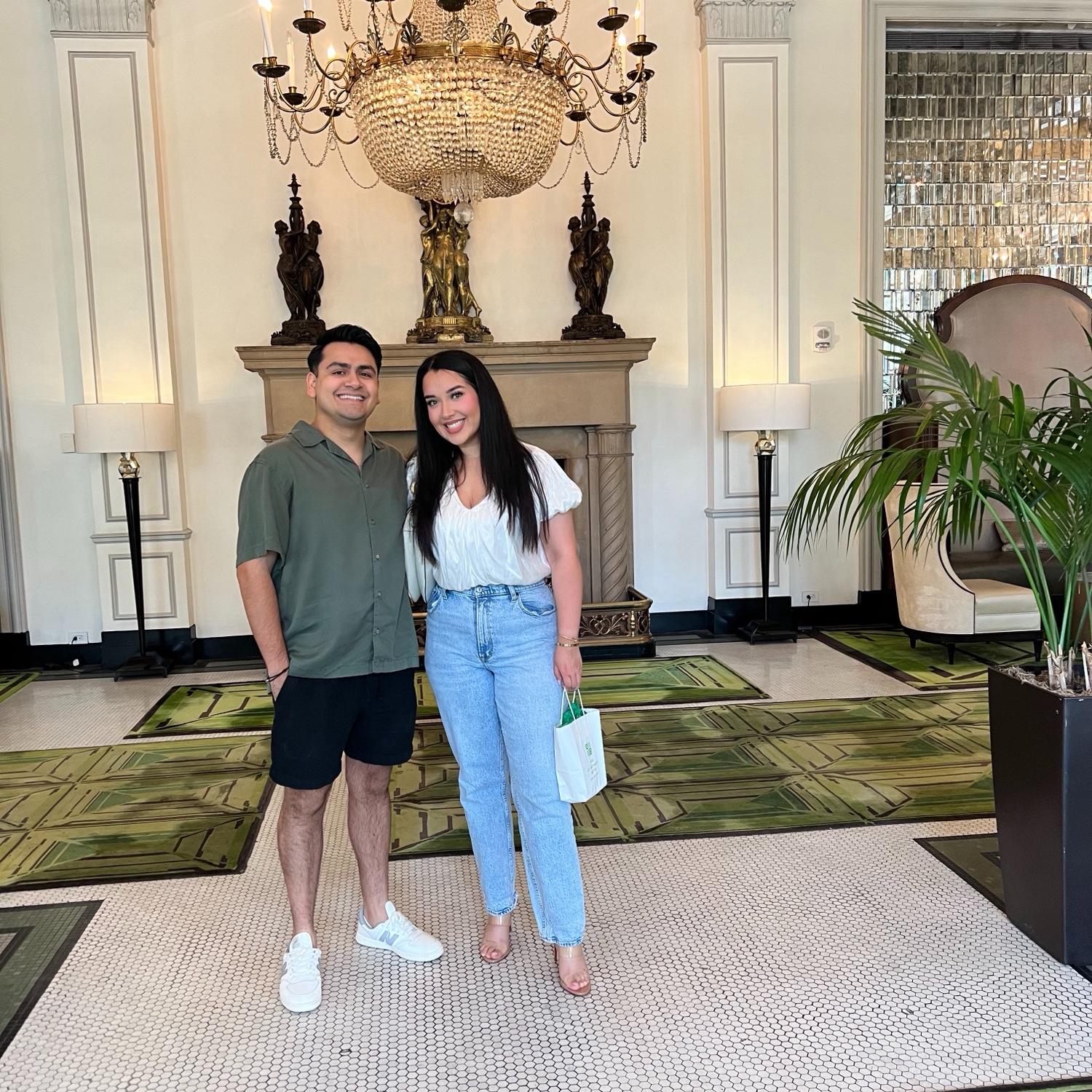The moment we found our venue - The St. Anthony hotel!