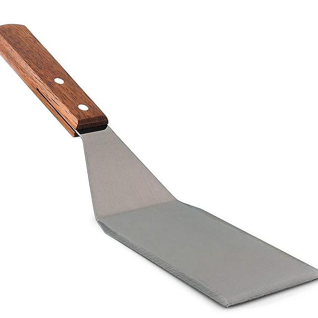 Homi Styles Metal Spatula with Beveled Edges | Stainless Steel Cooking Spoon | Heavy Duty Turner for Skillets, Griddles & Grills | Great for Pancake Flipper, Fish, Eggs, Burgers, Omelet & More