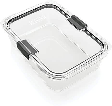 Rubbermaid Brilliance Food Storage Container, 100% Leak-Proof, Large, 9.6 Cup