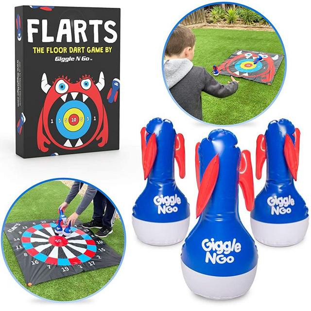 GIGGLE N GO Indoor Games or Outdoor Games for Family - Yard Games and Fun Family Games for Kids and Adults.. Great Indoor Game. Our Lawn Games Version of Lawn Darts