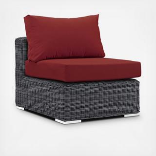 Summon Outdoor Armless Sunbrella Chair