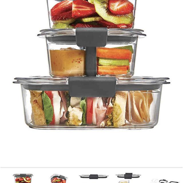 Rubbermaid Brillance Sandwich and Snack Containers