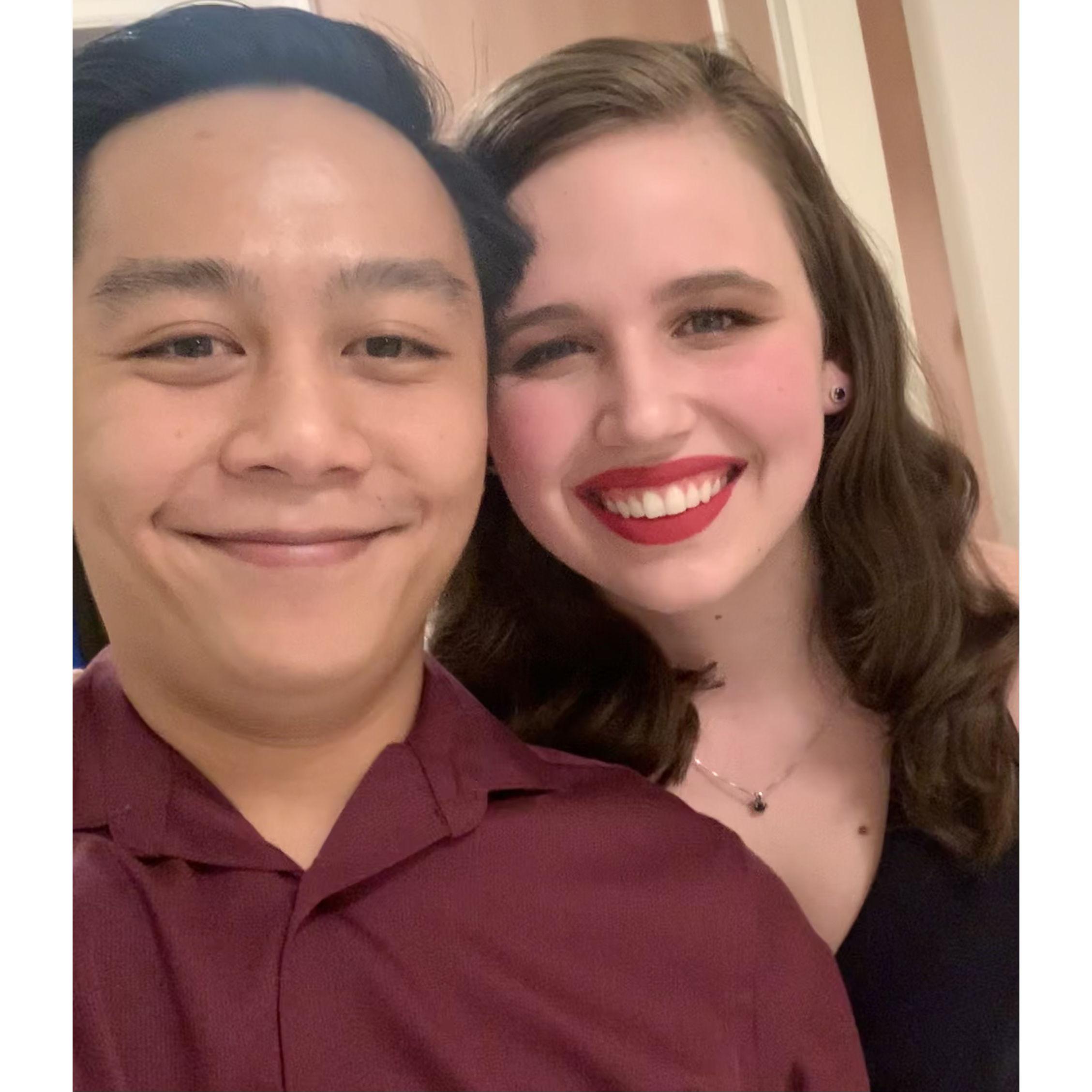 February 2021
We celebrated our third anniversary together.