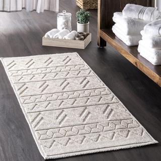 Easton Textured Tribal Bath Mat