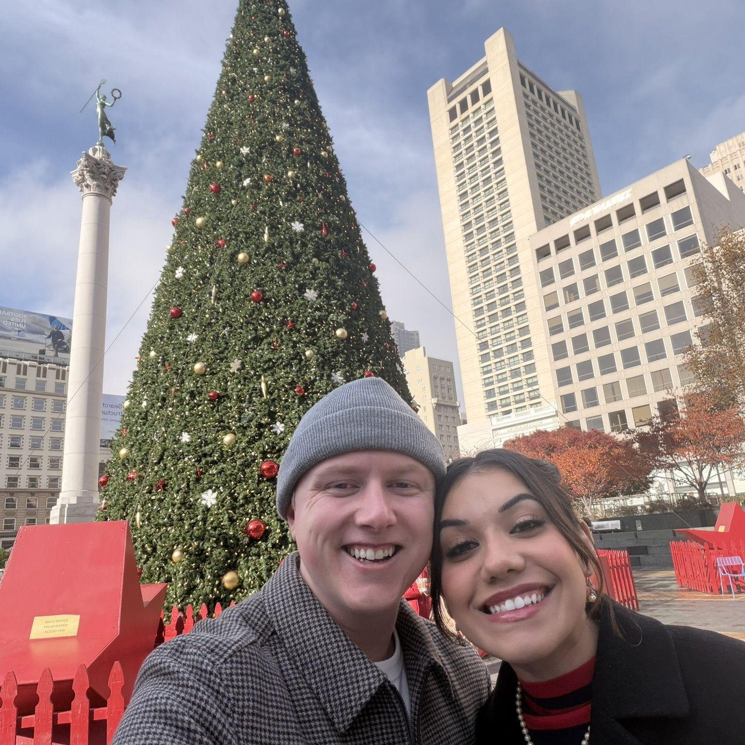 Christmas 2025 (After we took this picture, I told Kyle "We're starting to look like someone's parents!")
