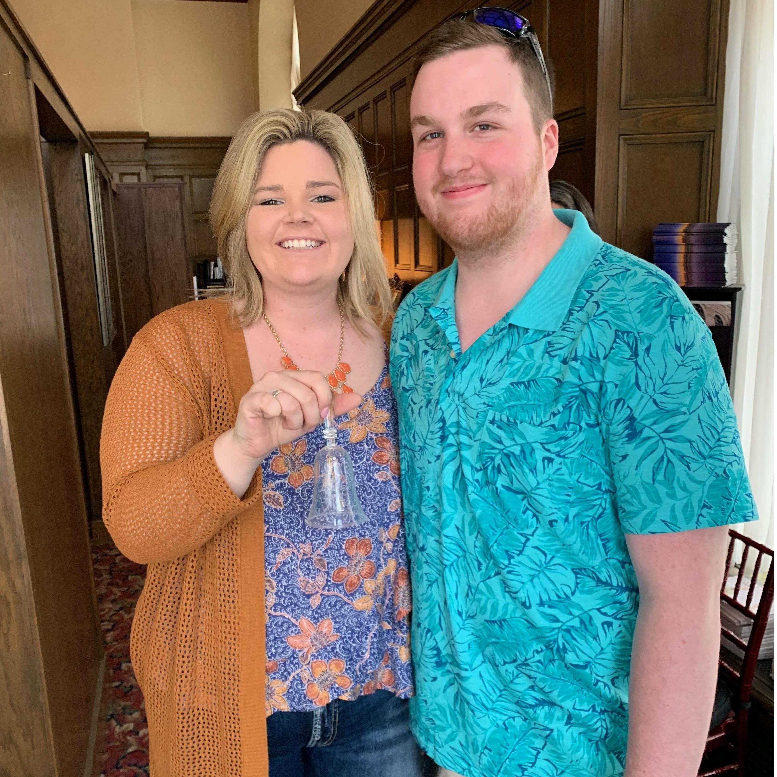When we signed the contract to have our wedding at Greysolon Ballroom in Duluth, we rang a bell in the office to celebrate our official upcoming wedding date!