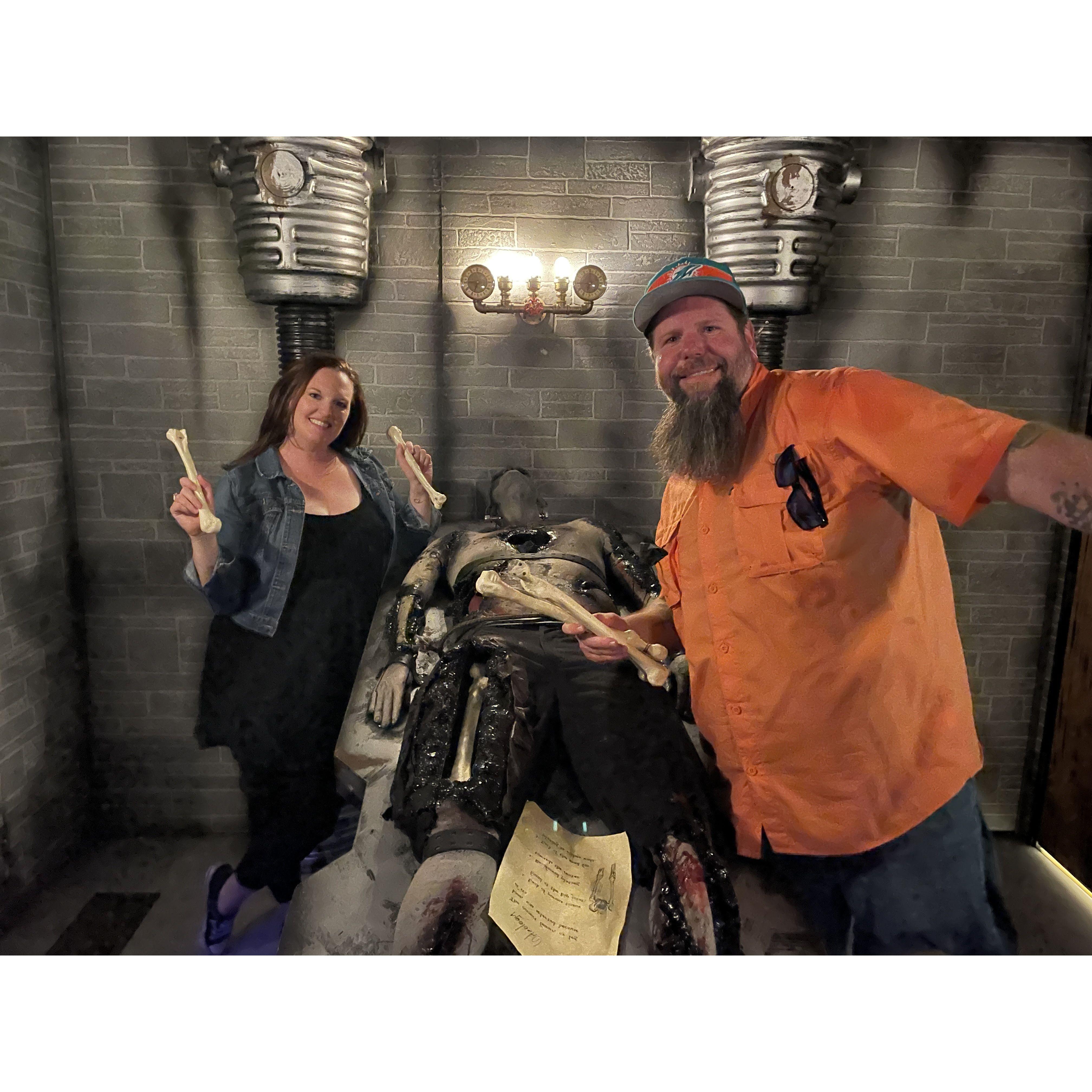 Second Date! The first of many escape room date nights. June 2023