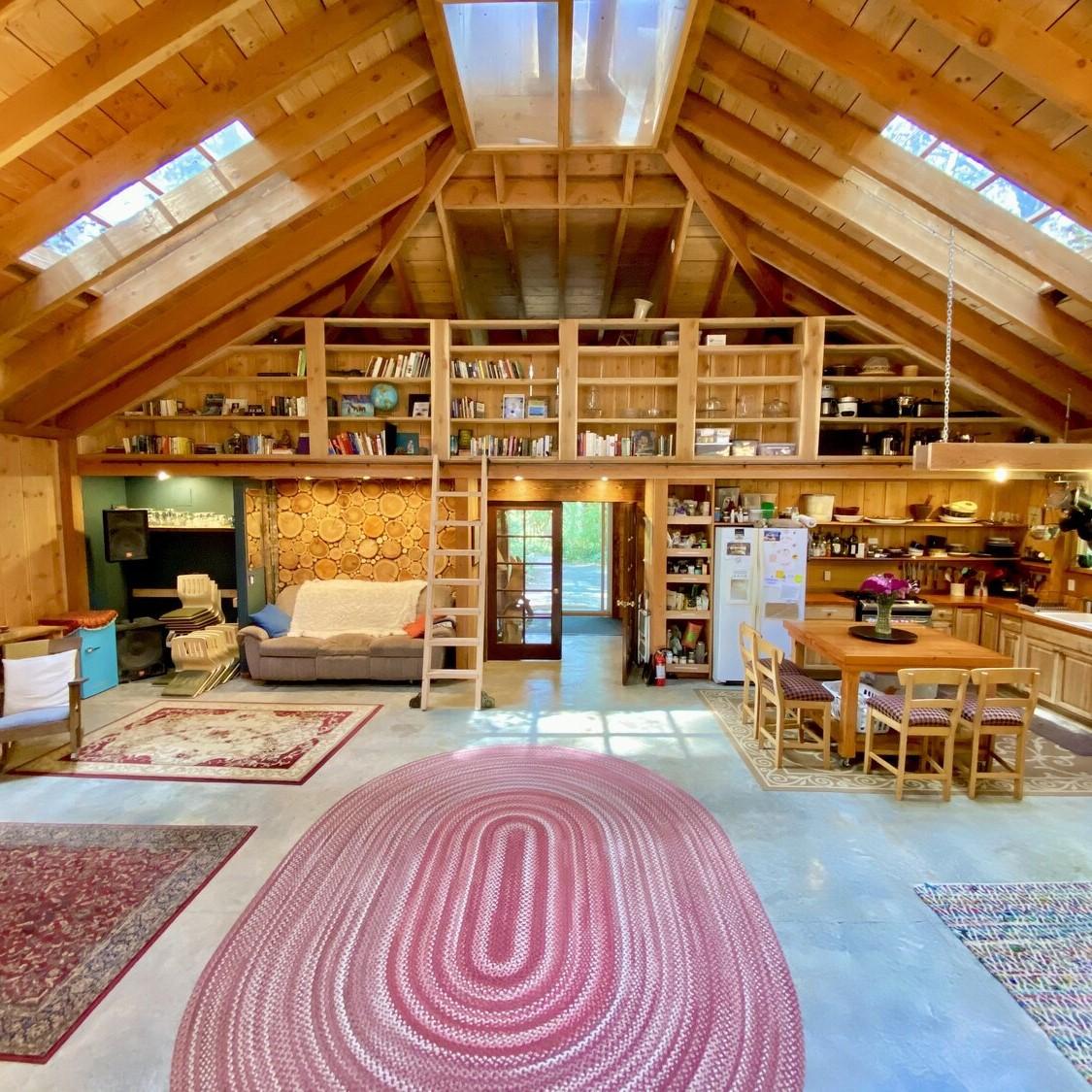 The beautiful communal lodge will provide a comfortable area for hanging out inside during the reception. It also contains two bathrooms, two showers and a full kitchen!