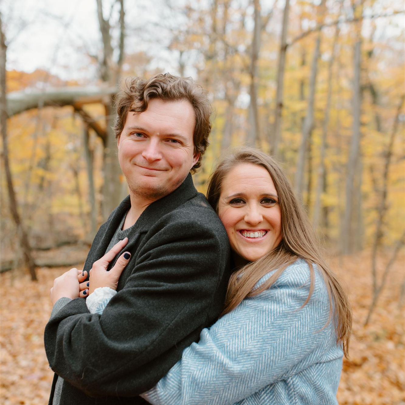 Engagement Photos at the place we had our first date, Rotary Park in Livonia, MI