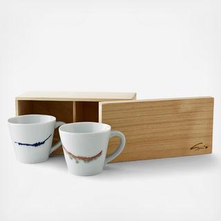 2-Piece Handmade Mug Set with Box