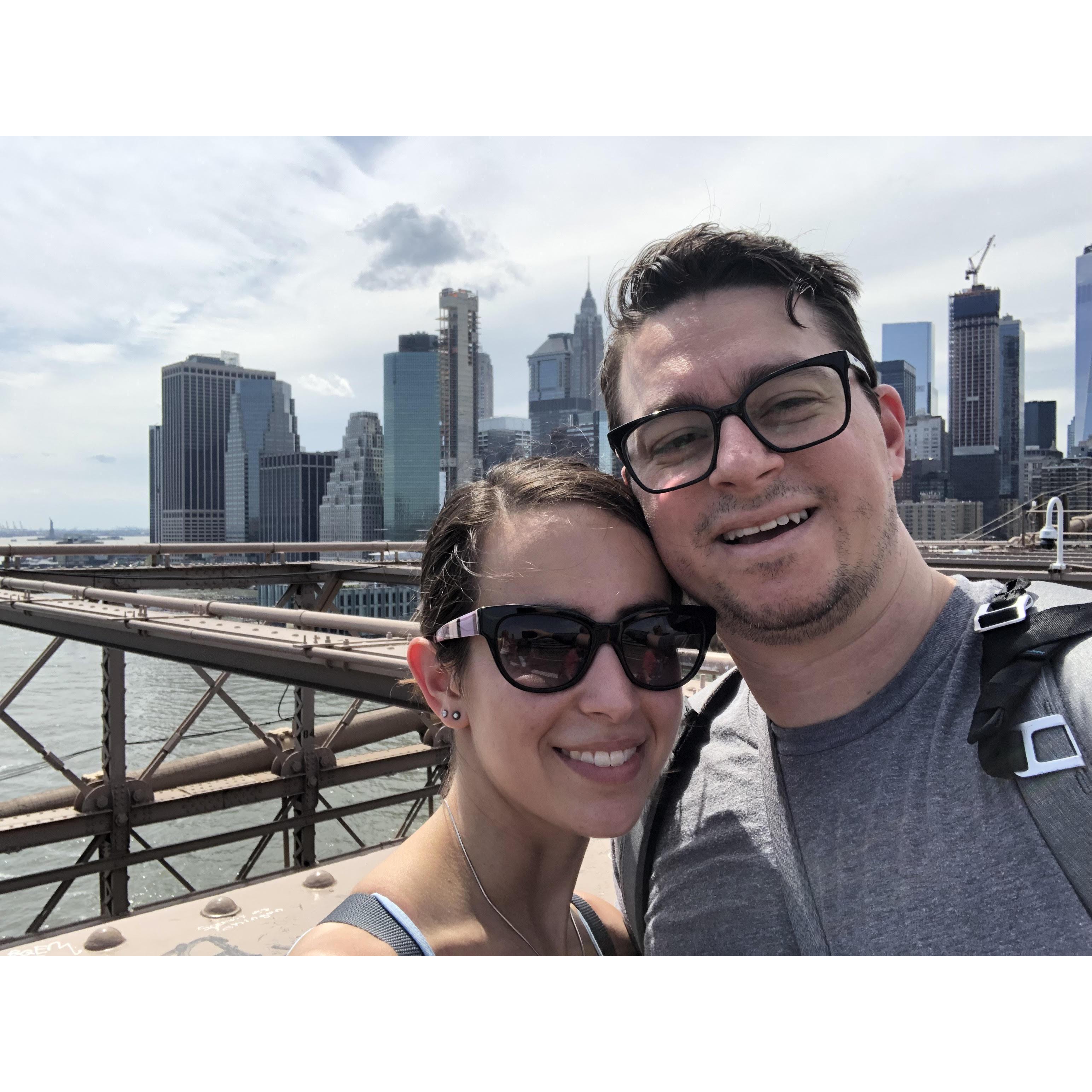 On the Brooklyn Bridge
