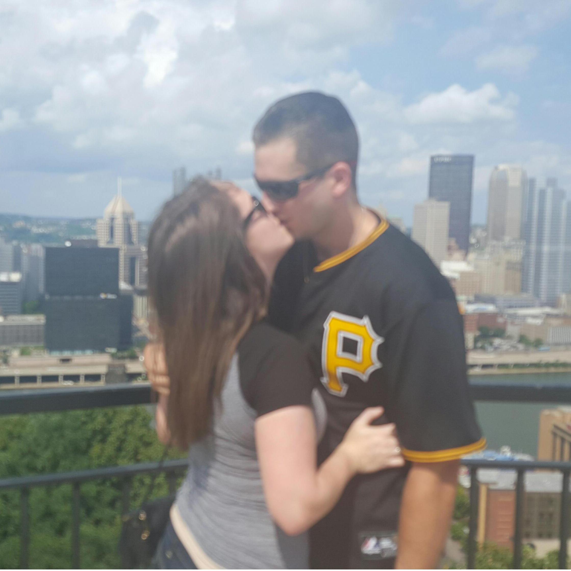 When Ryan proposed on the Mount Washington overlook!