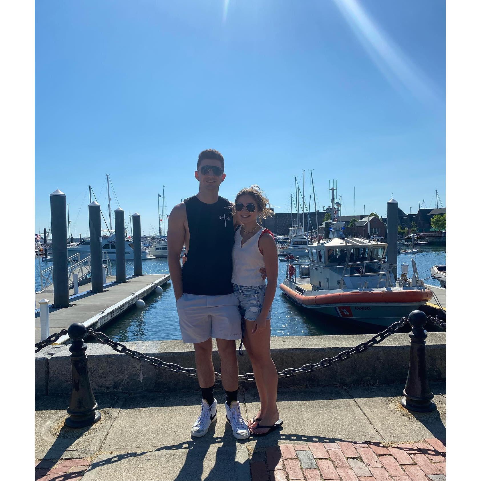 This is when Nathan took a trip to see Aubrie summer of 2022 in Rhode Island and they went to Newport with each other.