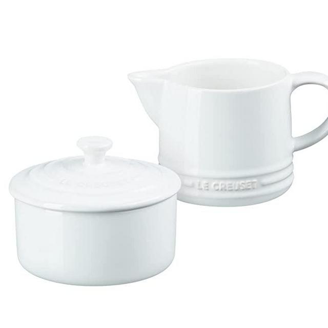 Le Creuset Stoneware Signature Cream & Sugar Set, White