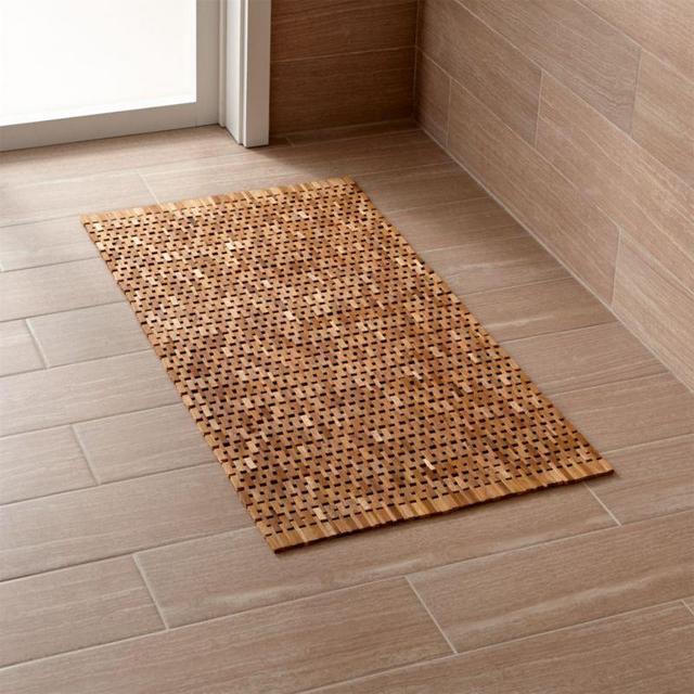 Lattice Wooden Bath Mat