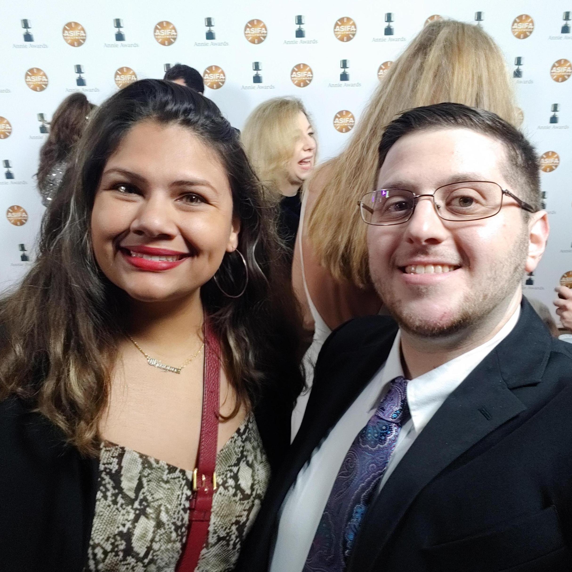 From the night Harri got to accept the Annie Award for Voice Over Performance on behalf of H. Jon Benjamin for Bob's Burgers!