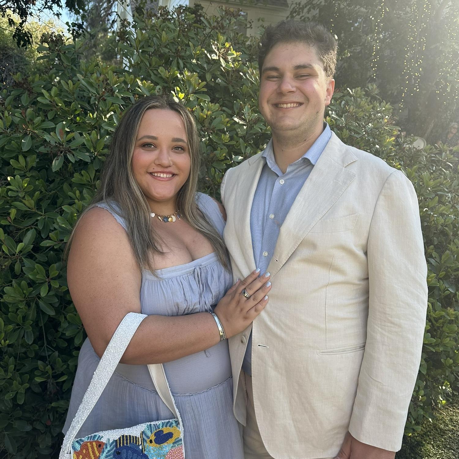 Caitlyn and Jaxon at Caitlyn’s friends wedding in San Diego from summer 2025!