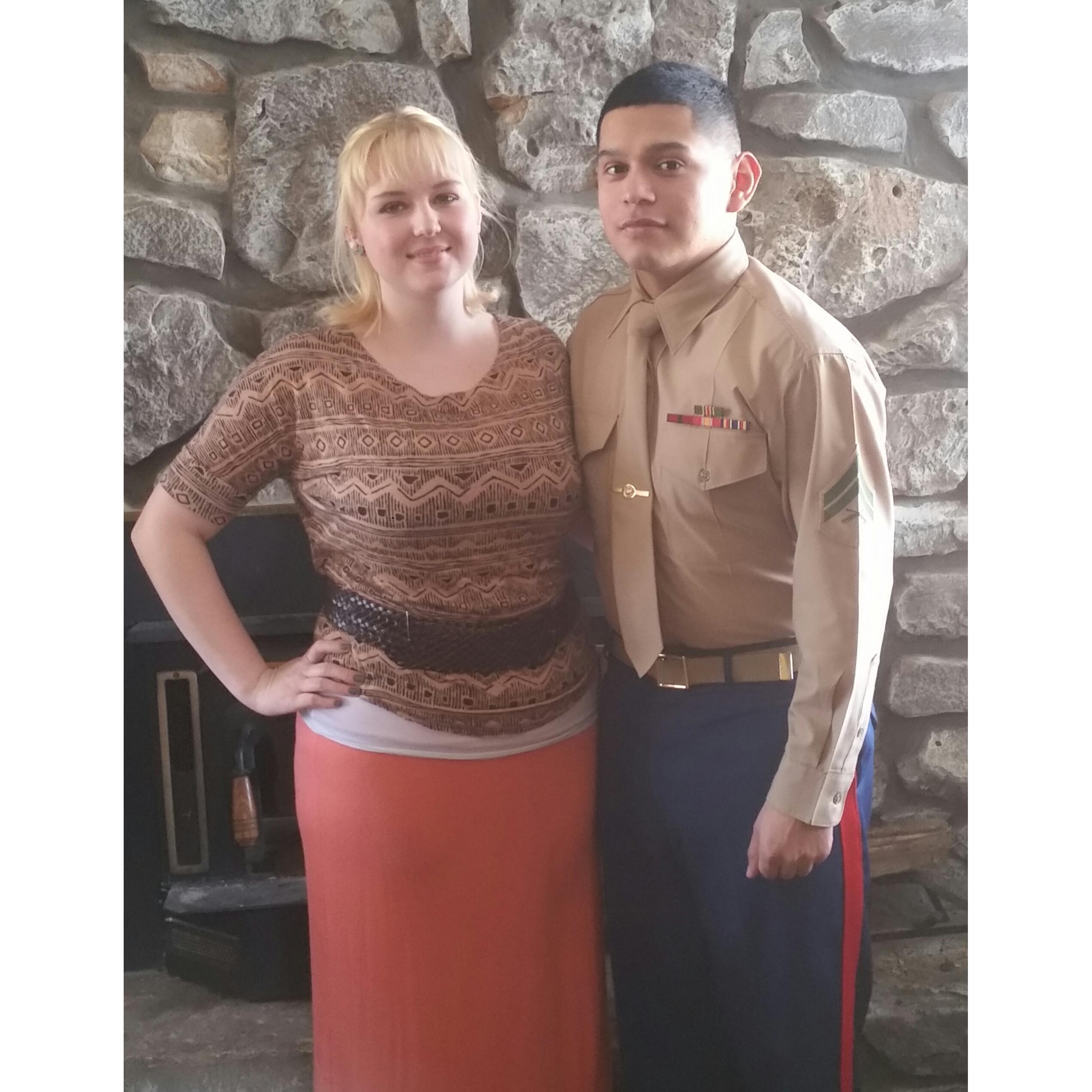 First Church Service together.