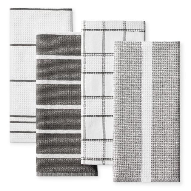 Super Absorbent Waffle Weave Multi-Pack Towels, Charcoal