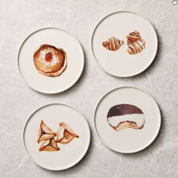 Sweet Deli Favorites Appetizer Plate Sets (Set of 4)