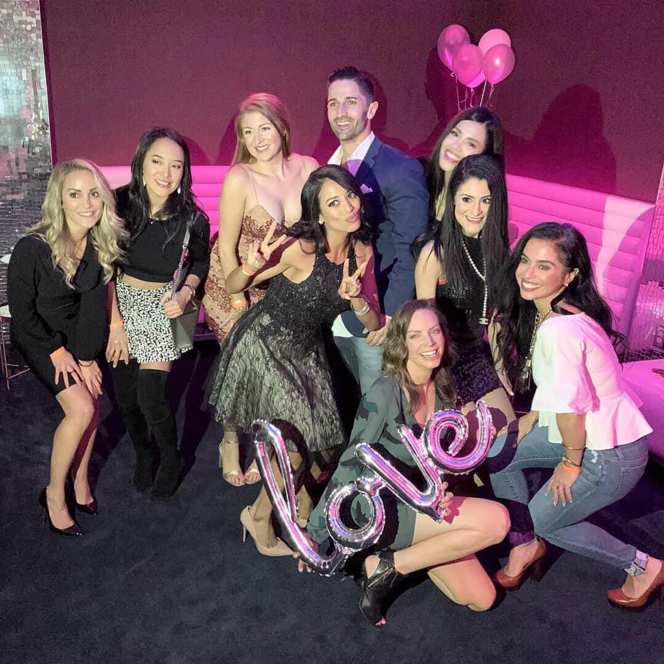 Amazing time at our engagement party with Michelle's girls