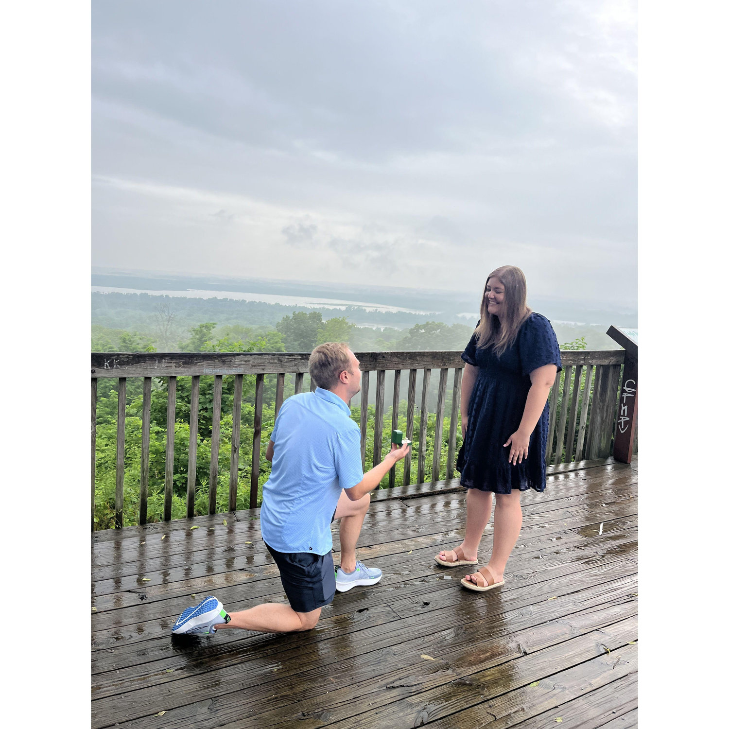 Blake purposed in Grafton, IL!