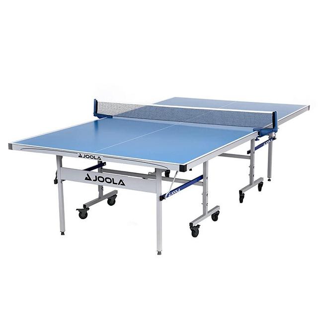 JOOLA NOVA - Outdoor Table Tennis Table with Waterproof Net Set - 10 Minute Easy Assembly - All Weather Aluminum Composite Outdoor Ping Pong Table - Tournament Quality - Indoor & Outdoor Compatible