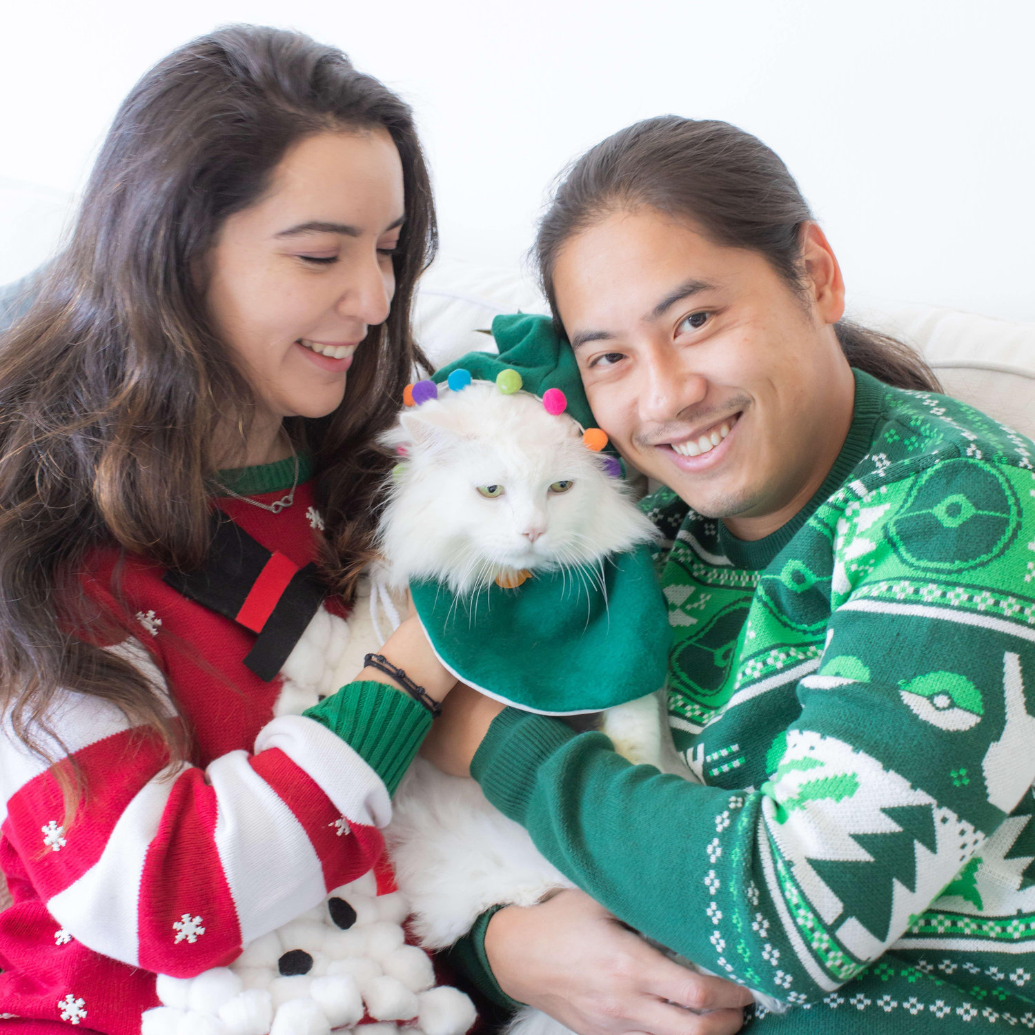 Family Christmas card! We miss you everyday Marshmallow! (November 2021)