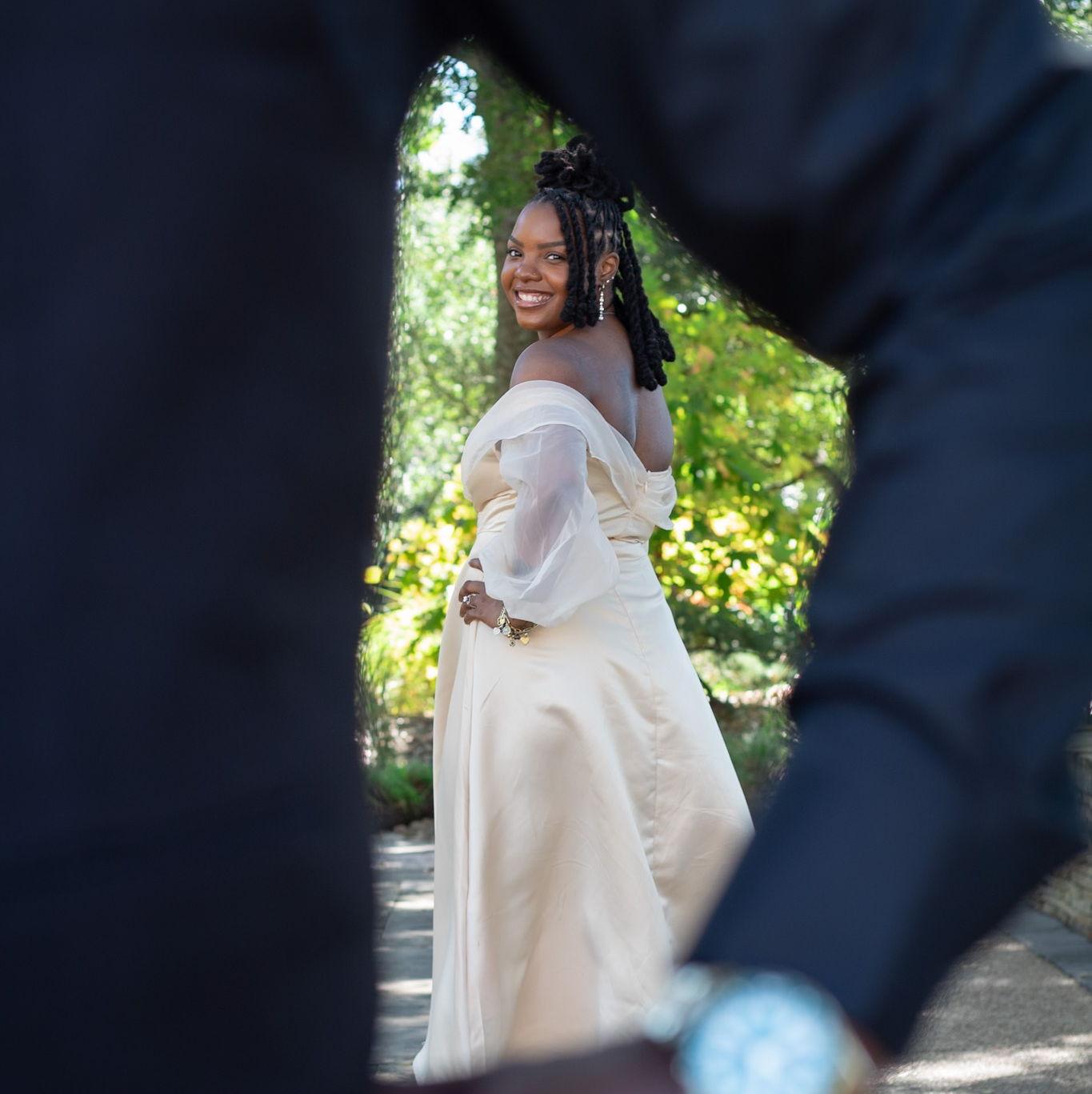 His gorgeous bride