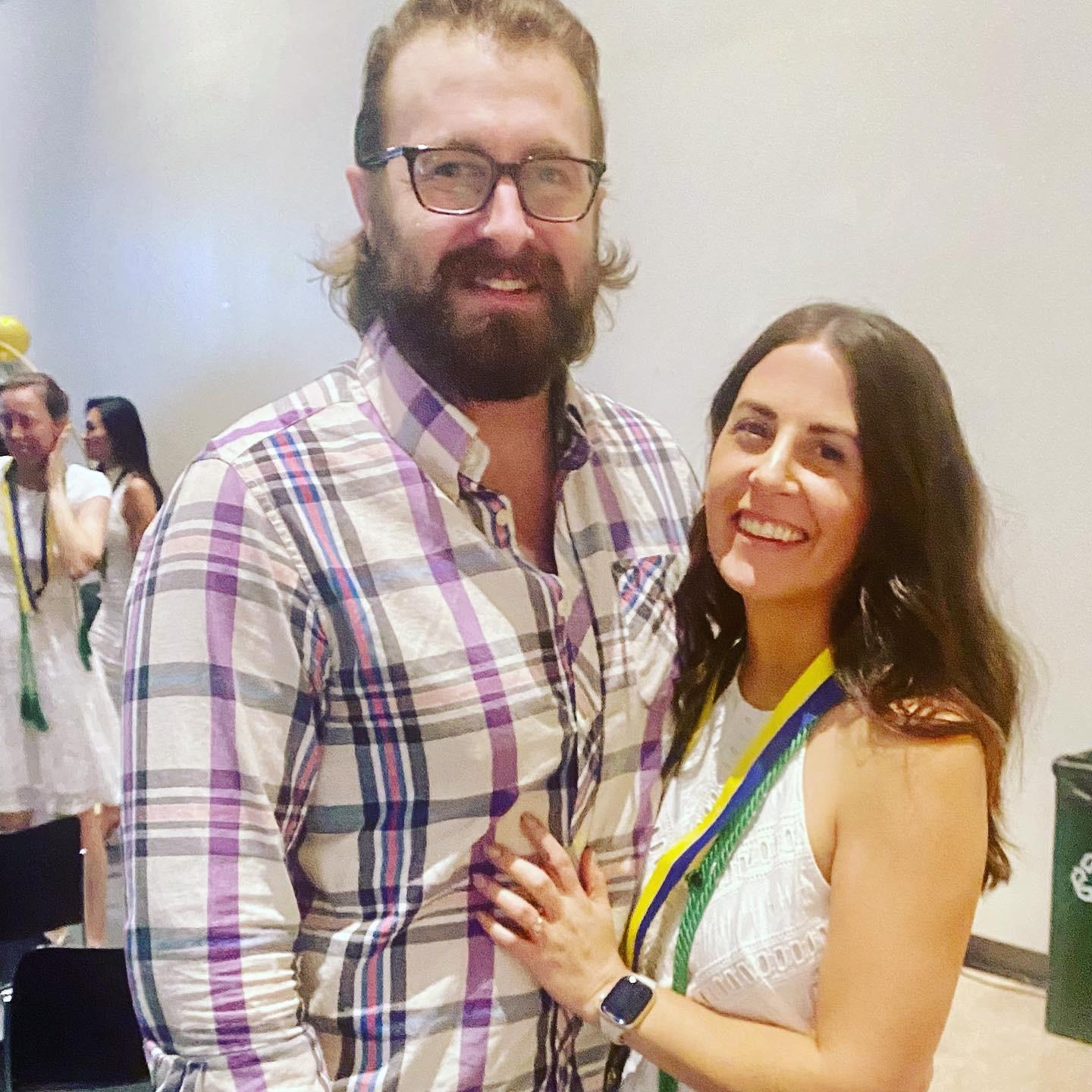 Danielle graduated nursing school! Nick was there for her every step of the way
