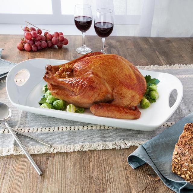 Better Homes & Gardens Porcelain Rectangle Handled Serve Platter