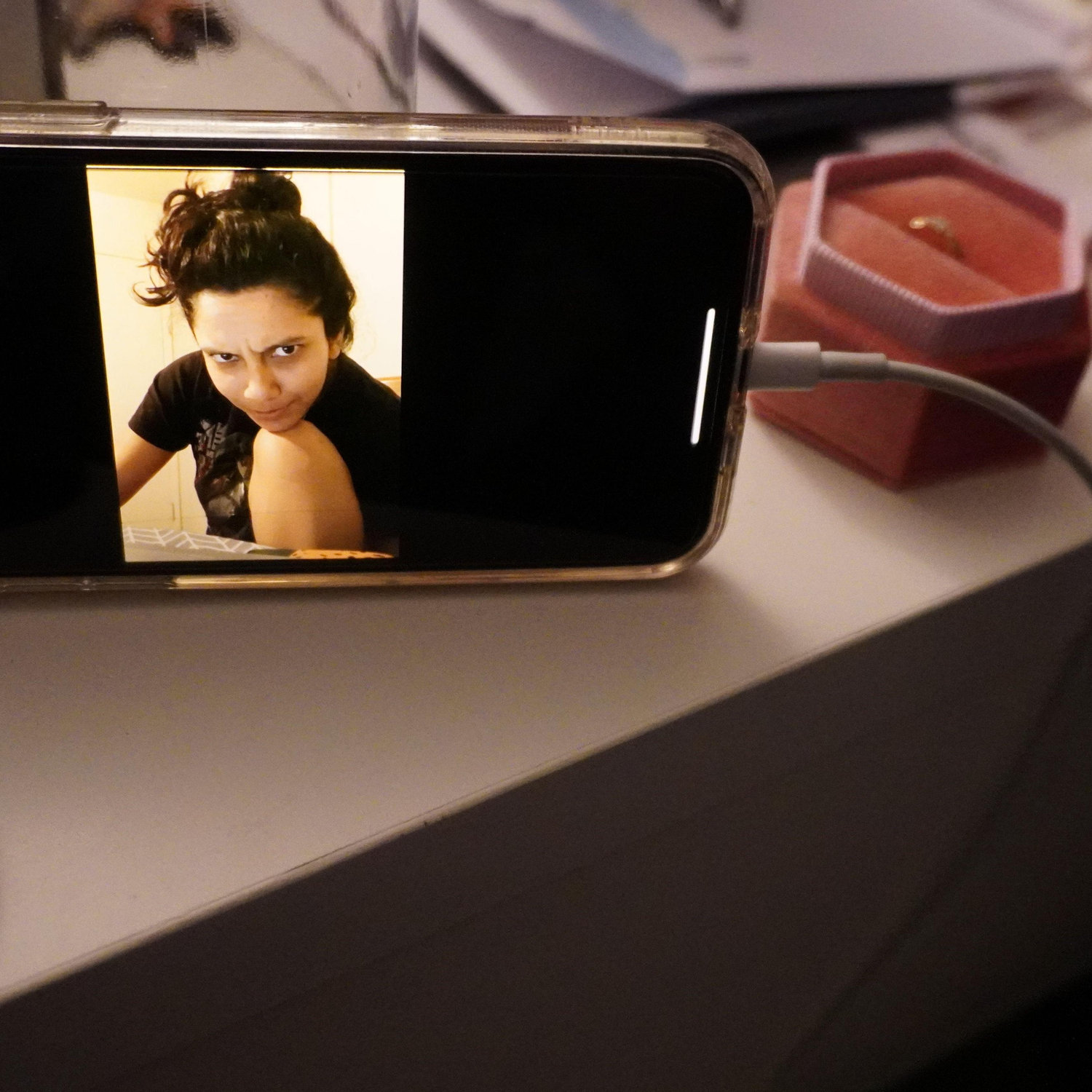 Facetiming before proposal.