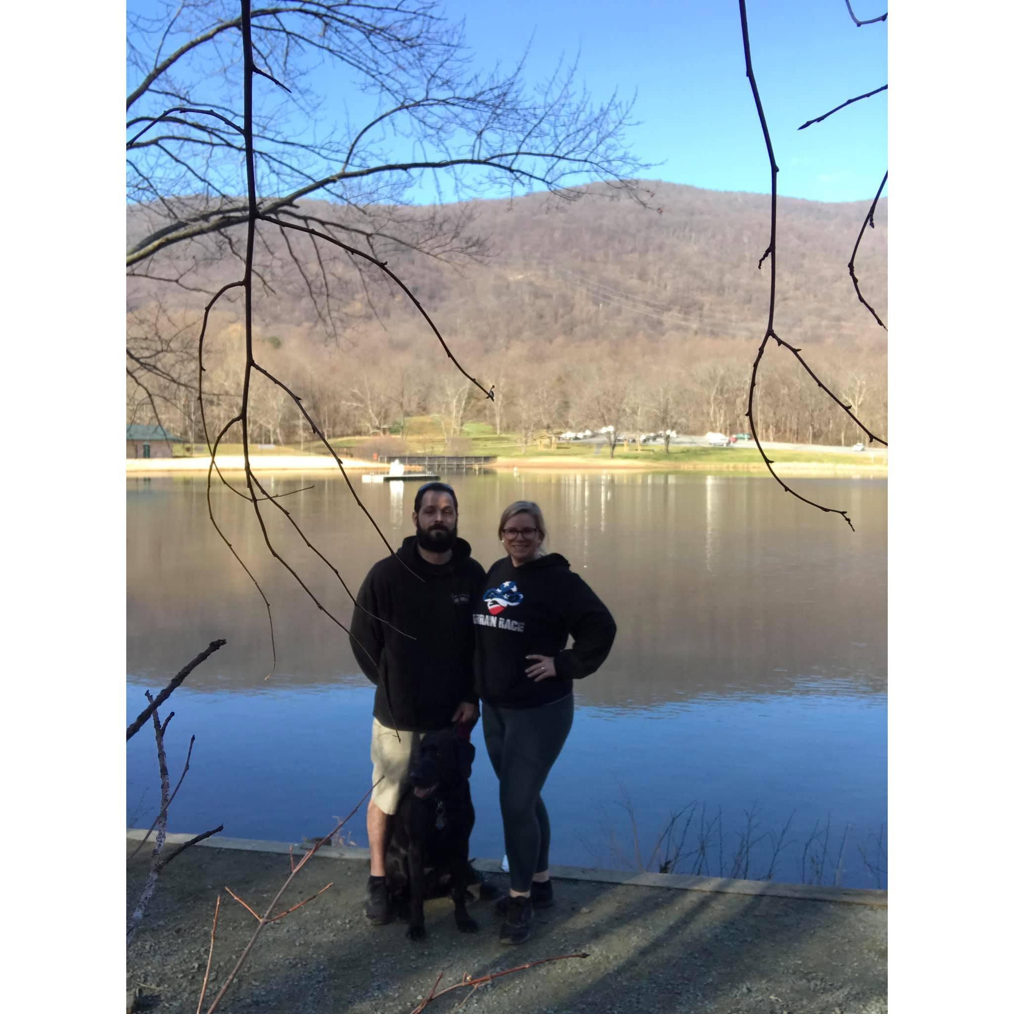 Anniversary weekend. Hiking in Crozet, Va.