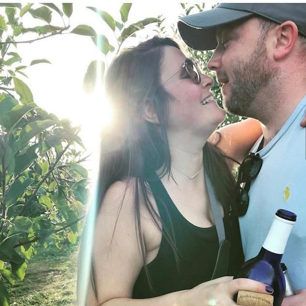 Our first time apple picking!