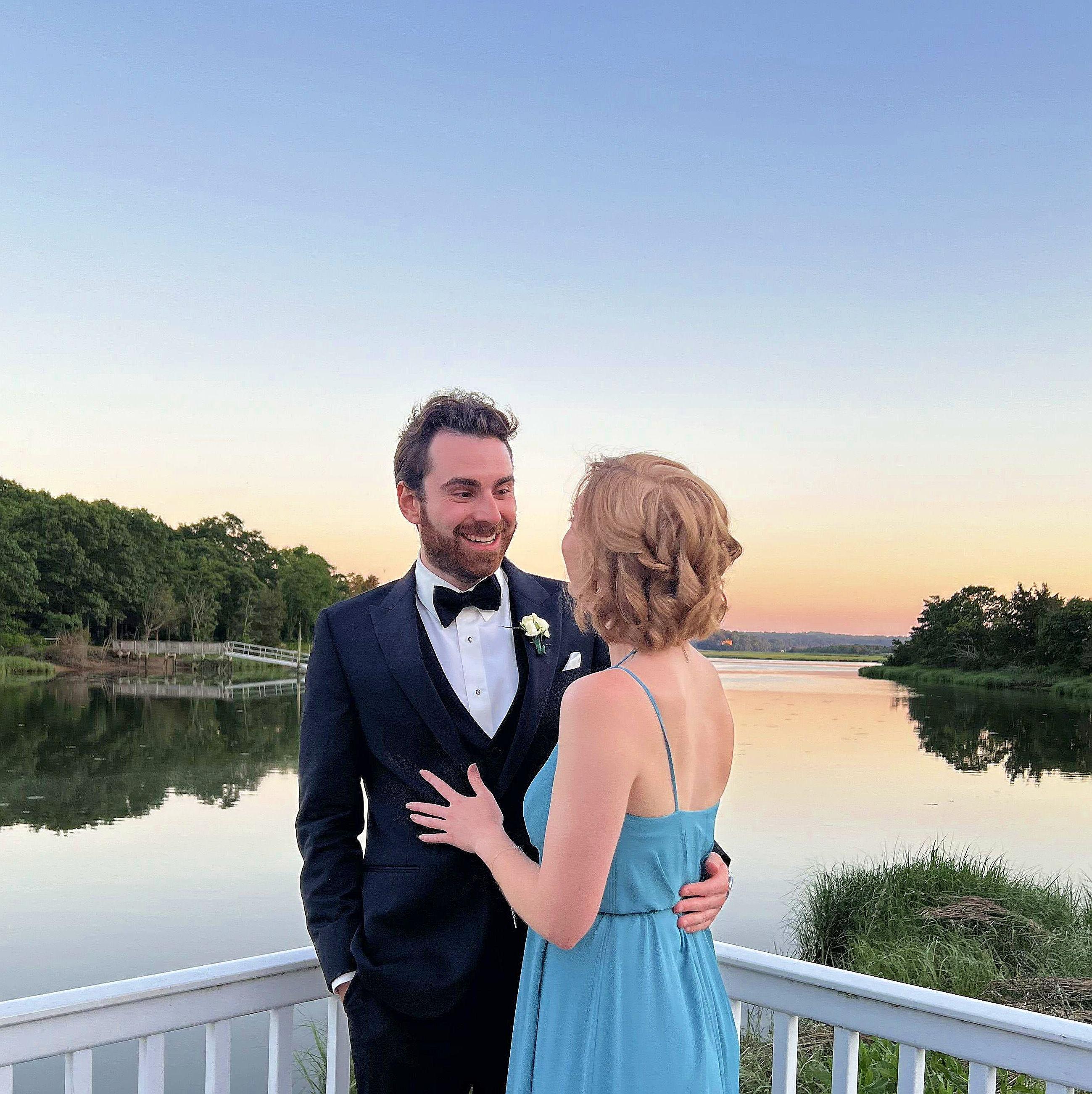 Sunset at Gillian and Chris's wedding, 6/25/2022