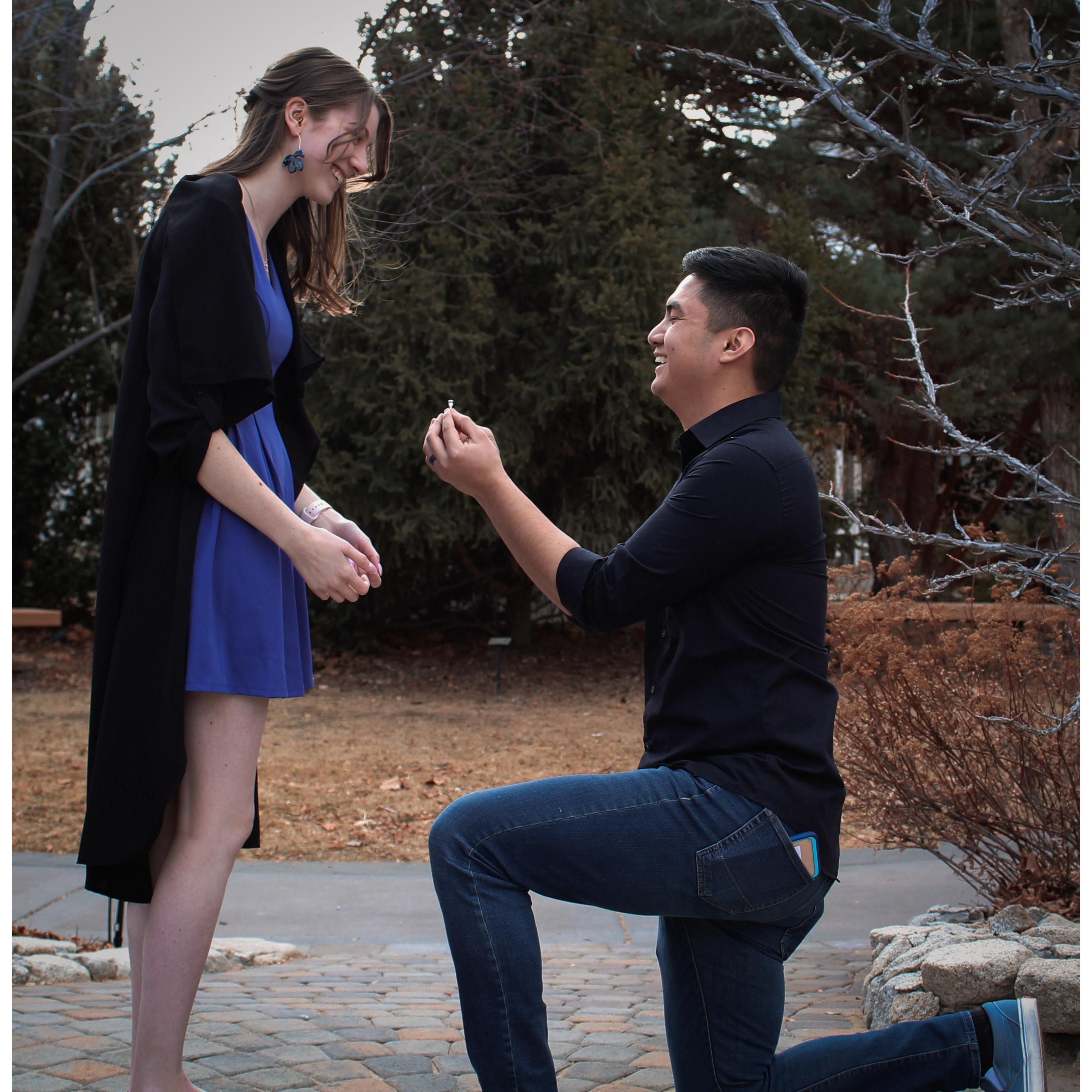 Reenacting our engagement
By Johnnye Bartlett